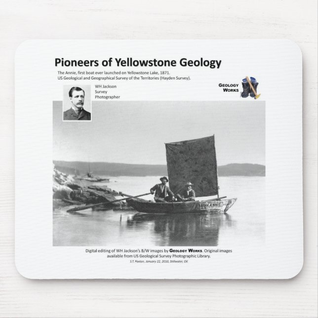 Yellowstone-Geologie geht mit Ia - erstem Boot Mousepad (Vorne)