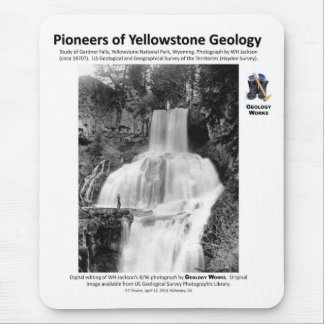 Yellowstone-Geologie geht mit III - Gardner Fälle Mousepad