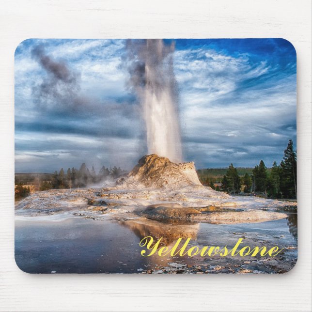 Yellowstone Geyser Mouse Pad Mousepad (Vorne)