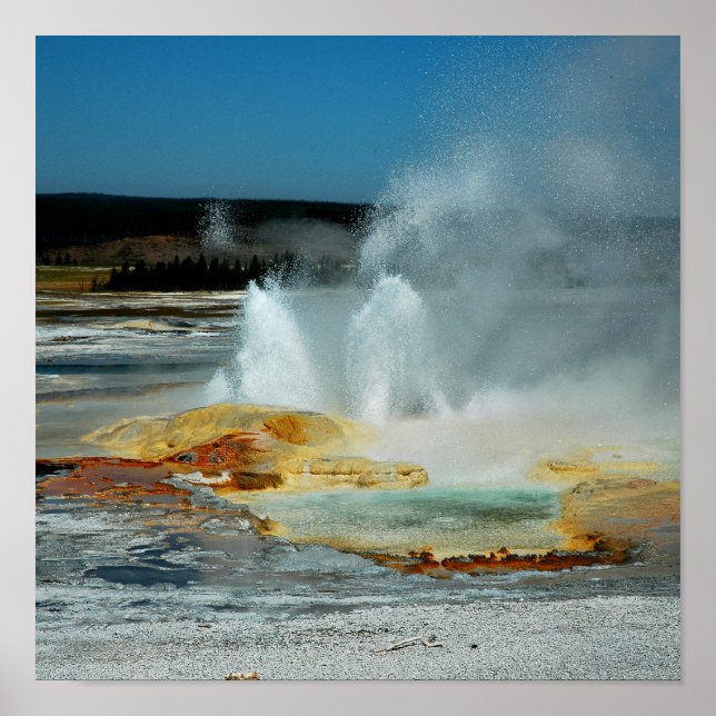 Yellowstone Geyser Poster (Vorne)