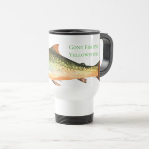 Yellowstone Gone Fishing Travel Mug Reisebecher