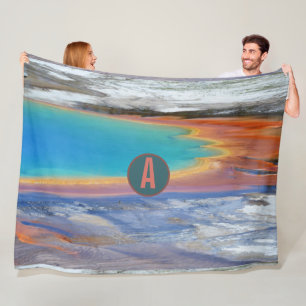 Yellowstone Grand Prismatic Hot Spring - Anpassen Fleecedecke