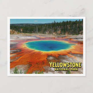 Yellowstone Grand Prismatic Photo Postkarte