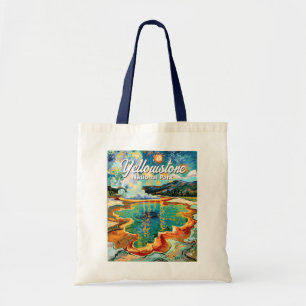 Yellowstone Grand Prismatic Van Gogh Farbig Tragetasche