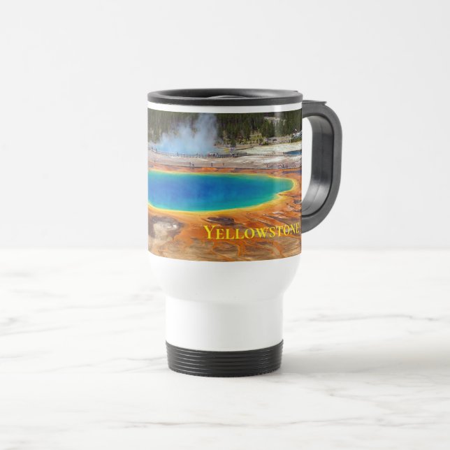 Yellowstone Hot Pots Travel Mug Reisebecher (VorderseiteRechts)