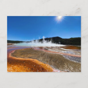 Yellowstone Hot Springs Postkarte