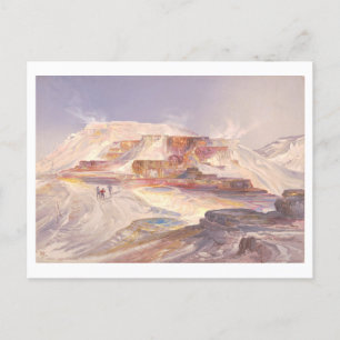 Yellowstone Hot Springs Vintage Prang Lithografie Postkarte