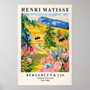 Yellowstone-Illustration, National-Park-Plakat, Ma Poster