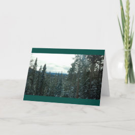 Yellowstone im Winter Weihnachts- oder Feiertagska Feiertagskarte