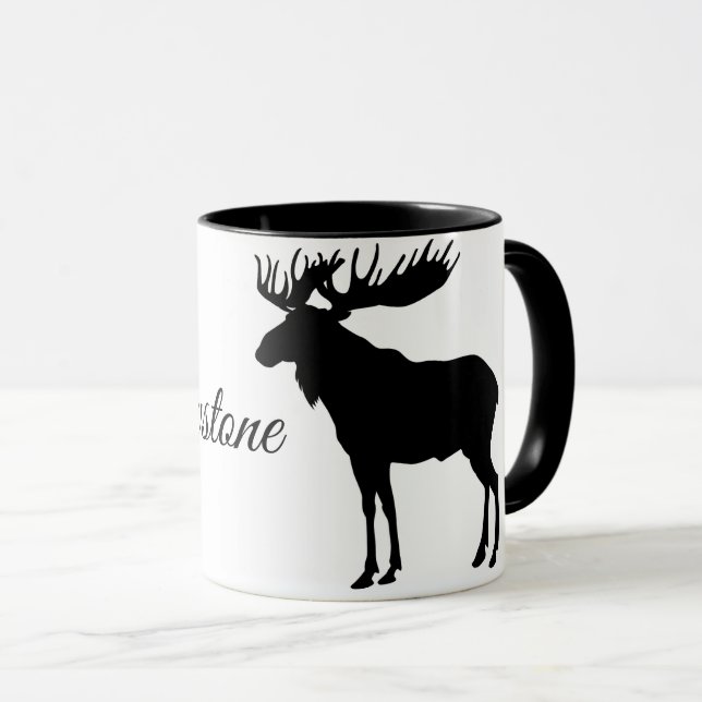 Yellowstone-Kaffee-Tasse Zwei-Ton-Elche Tasse (VorderseiteRechts)