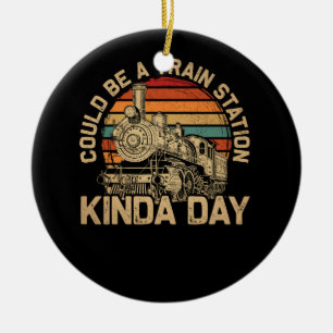 Yellowstone könnte ein Kinda-Tag im Bahnhof sein Keramik Ornament