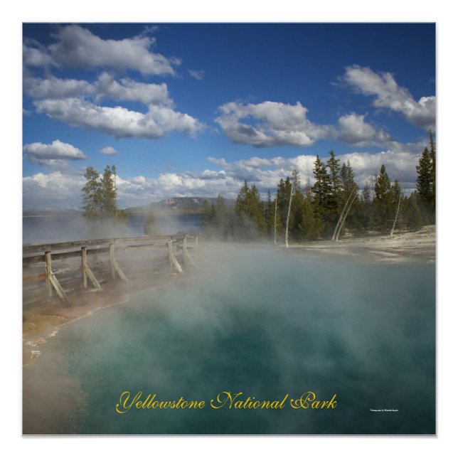 Yellowstone Lake Thumb Geyser Poster (Vorderseite)