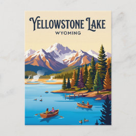 Yellowstone Lake USA Postkarte