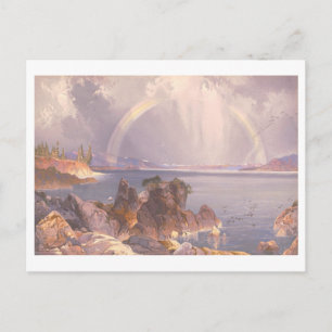 Yellowstone Lake Vintag Prang Lithograph Postkarte
