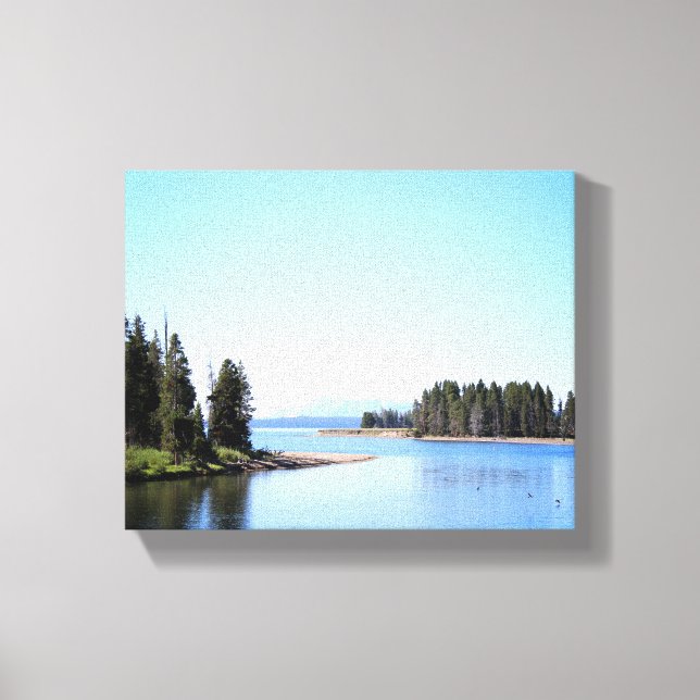 Yellowstone Lake West Thumb Color 8x10 Leinwanddruck (Vorderseite)