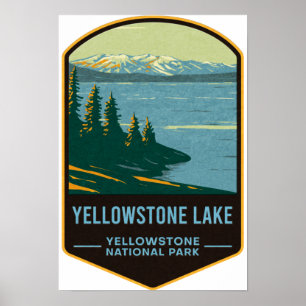 Yellowstone Lake Yellowstone Nationalpark Poster