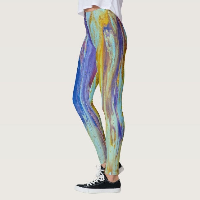 Yellowstone Lava Pool Wirbel Leggings (Links)