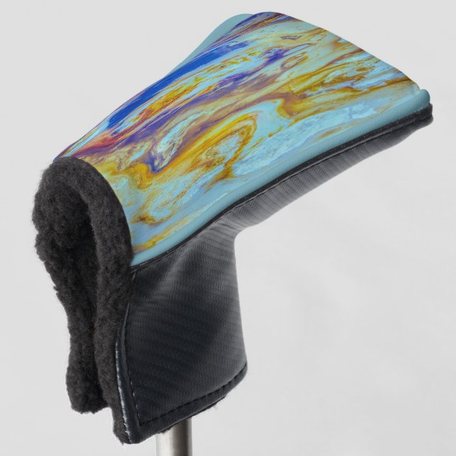 Yellowstone Lava Pool Wirbel Putter Golf Headcover (3/4 Vorderseite)