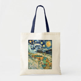 Yellowstone Mammoth Hot Springs Van Gogh Vibrant Tragetasche