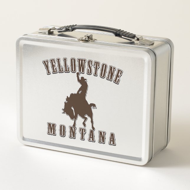 Yellowstone Metall Brotdose (Vorderseite)