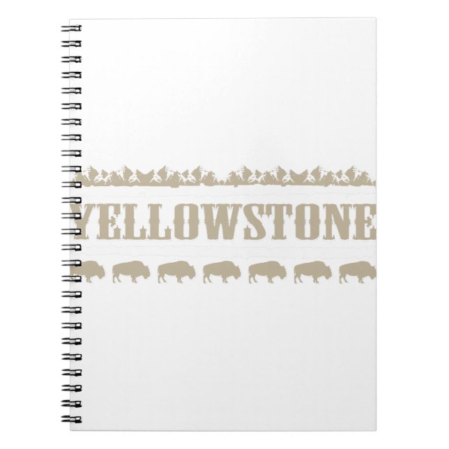 Yellowstone Montana Buffalo Notizblock (Vorderseite)