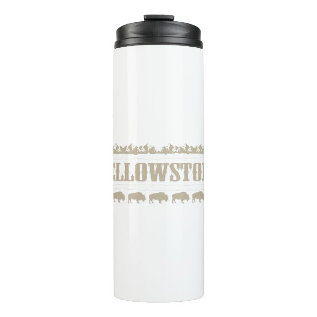 Yellowstone Montana Buffalo Thermosbecher (Vorderseite)