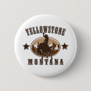 Yellowstone-Montana Button