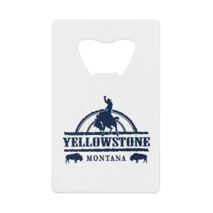 Yellowstone Montana Rodeo Cowboy Geldbeutel Flaschenöffner