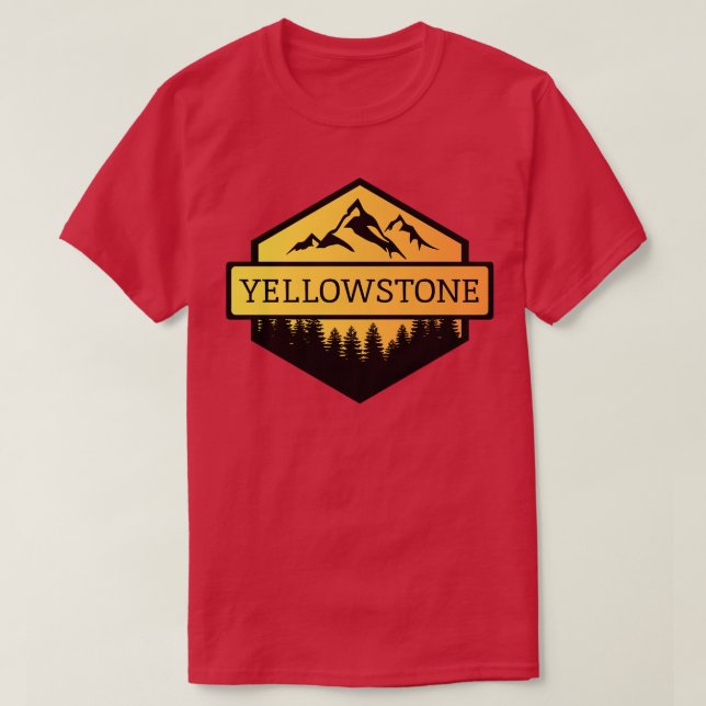 Yellowstone Montana - Rote Kirche (Chiesa Rossa) T-Shirt (Design vorne)