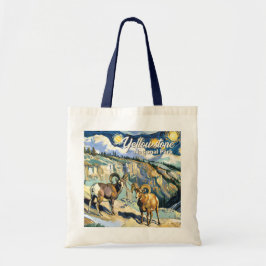 Yellowstone National Park Bighorn Sheep Van Gogh Tragetasche