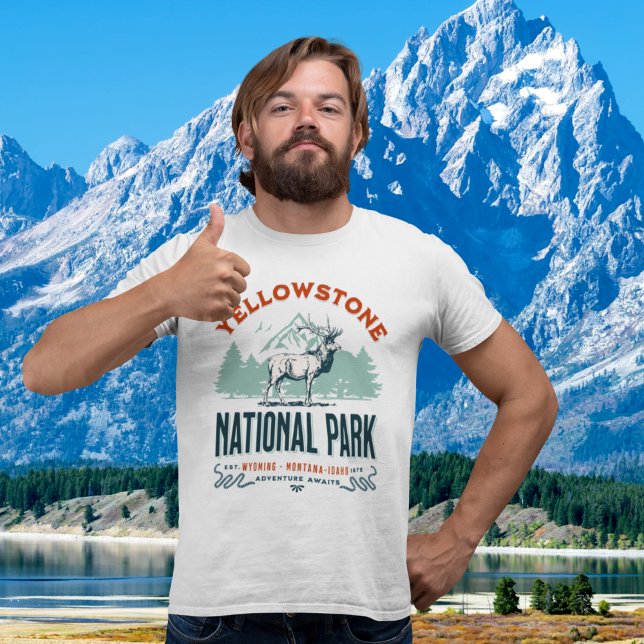 Yellowstone National Park Cute Landscape T-Shirt (Von Creator hochgeladen)