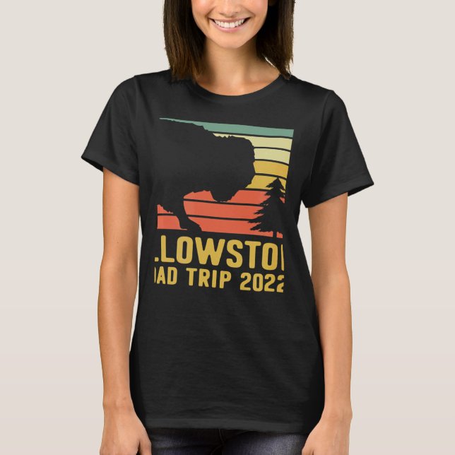 Yellowstone National Park Family Road Trip 2022 Ma T-Shirt (Vorderseite)