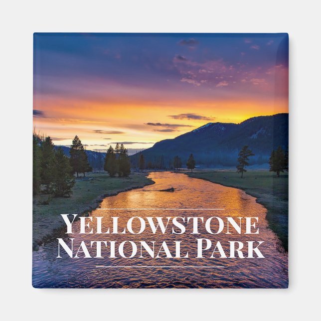 Yellowstone National Park Fridge Magnet (Vorne)