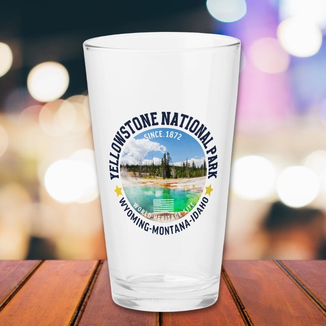 Yellowstone National Park Landscape Forest Glas (Von Creator hochgeladen)