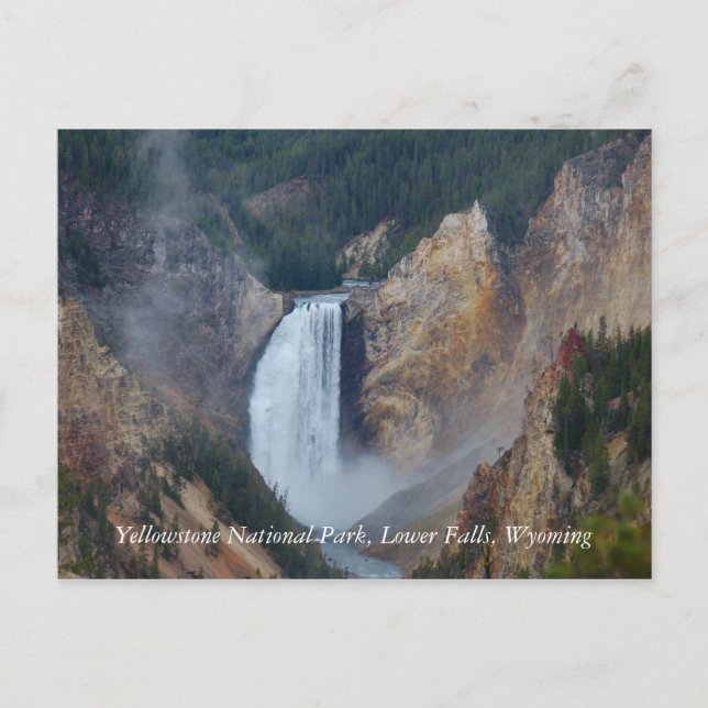 Yellowstone National Park, Lower Fa Postkarte (Vorderseite)