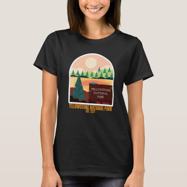 Yellowstone National Park South Wyoming State Souv T-Shirt (Vorderseite)