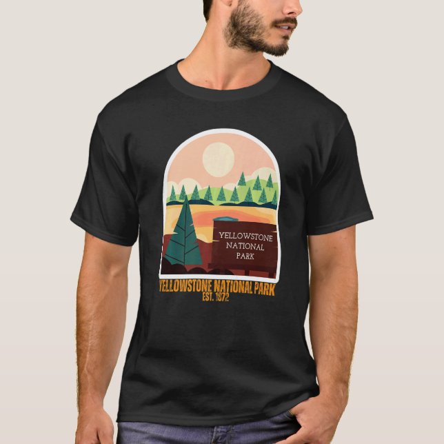 Yellowstone National Park South Wyoming State Souv T-Shirt (Vorderseite)