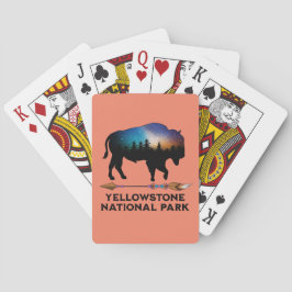 YELLOWSTONE NATIONAL PARK STARRY NIGHT BISON SPIELKARTEN
