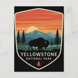 Yellowstone National Park Streicheln Sie nicht die Postkarte