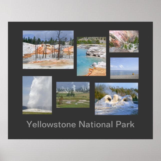 Yellowstone National Park Travel Poster (Vorne)