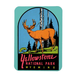Yellowstone National Park Vintage Reise Flexibel Magnet