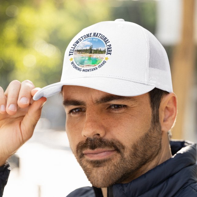 Yellowstone National Park Wyoming U..S.A. Truckerkappe (Von Creator hochgeladen)