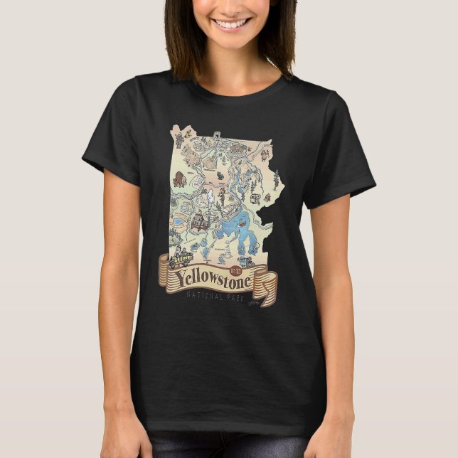 Yellowstone-Nationalpark 1 T-Shirt (Vorderseite)