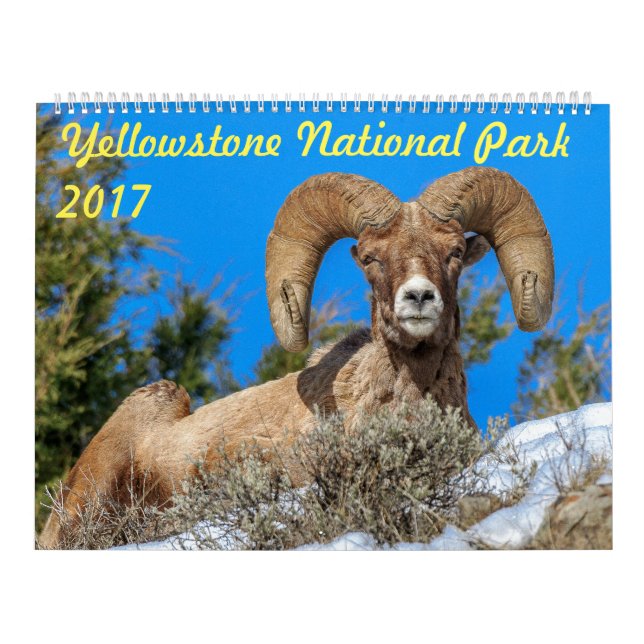 Yellowstone Nationalpark 2017 Wandkalender (Titelbild)