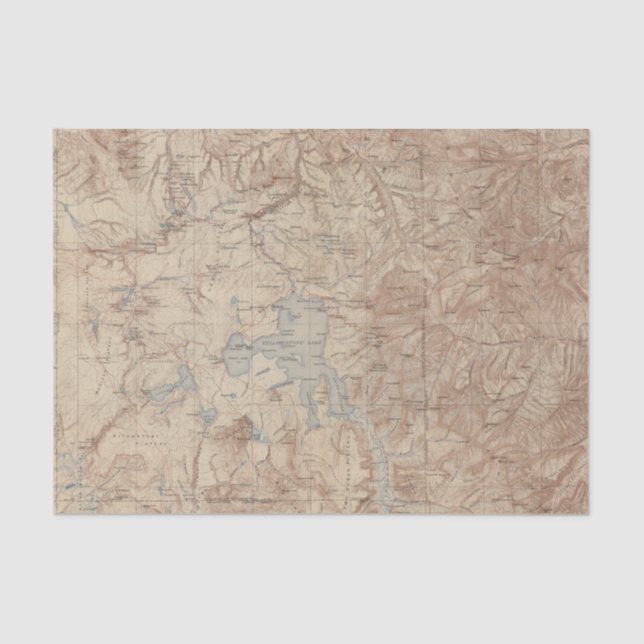 Yellowstone Nationalpark 2 2 Seidenpapier (Vorderseite)