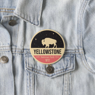 Yellowstone Nationalpark Abzeichen-Knopf Button