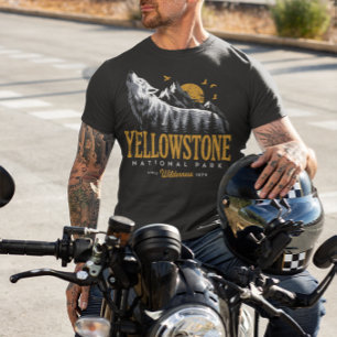 Yellowstone Nationalpark Atemberaubender Wolf T-Shirt