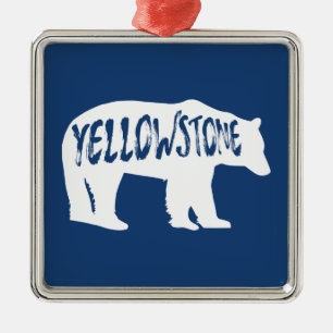 Yellowstone Nationalpark Bear Ornament Aus Metall