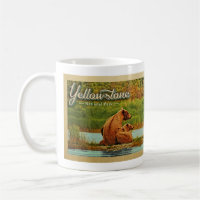Yellowstone Nationalpark Bears Vintag