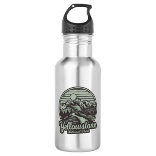 Yellowstone-Nationalpark-Bergpfad Edelstahlflasche